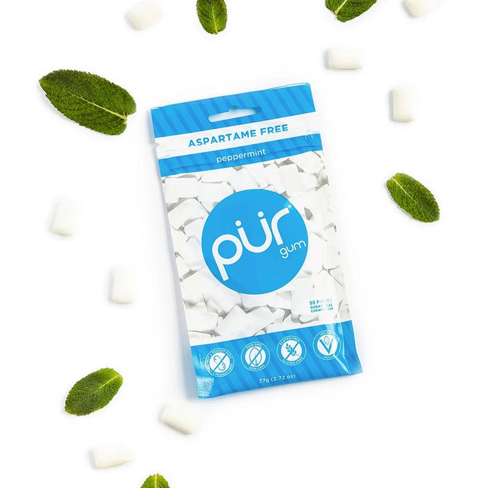 Pur Aspartame Free Gum - Peppermint Gum 55pieces