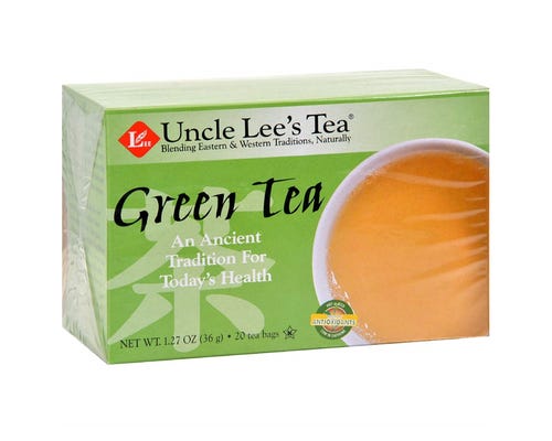 Uncle Lee's Tea - Tea Bags - Green Tea 20 Tea Bags