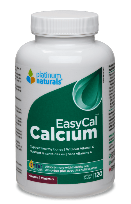 Platinum Naturals EasyCal Calcium 120 Softgels