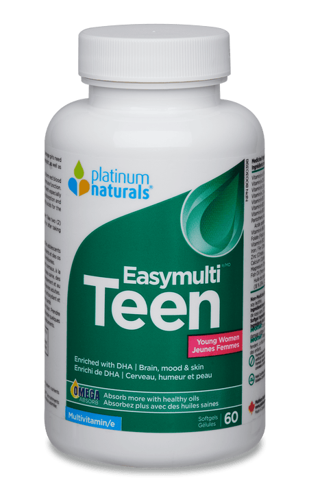 Platinum Naturals - EasyMulti Teen for Young Women 60 Softgels