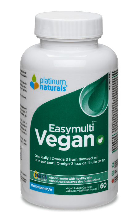 Platinum Naturals - Easy Multi Vegan with Flax Seed Oil 60 Capsules