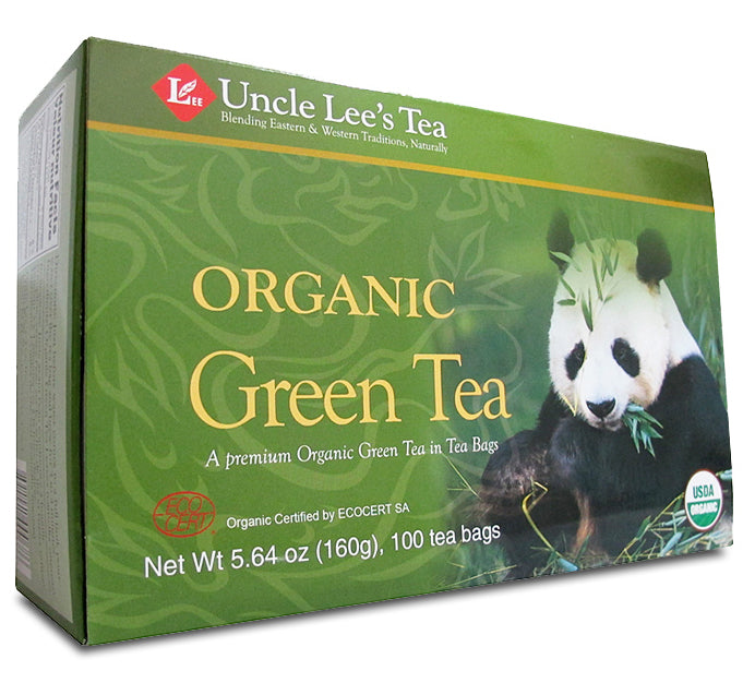 Uncle Lee's Tea - Tea Bags - Organic Green Tea 100 Tea Bags