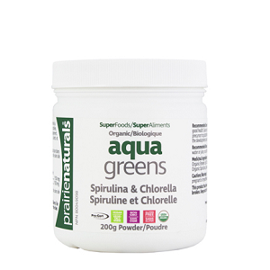 Prairie Naturals - Aqua Greens Spirulina & Chlorella Powder 200g