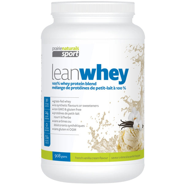 Prairie Naturals Sport Lean Whey 100% Protein Blend (French Vanilla) 908g