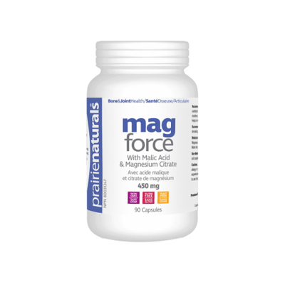 Prairie Naturals Mag Force with Malic Acid & Magnesium Citrate 90 Capsules