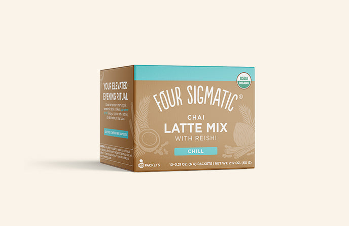 Four Sigmatic Mushroom Chai Latte with Turkey Tail & Reishi Mix 10 Pack
