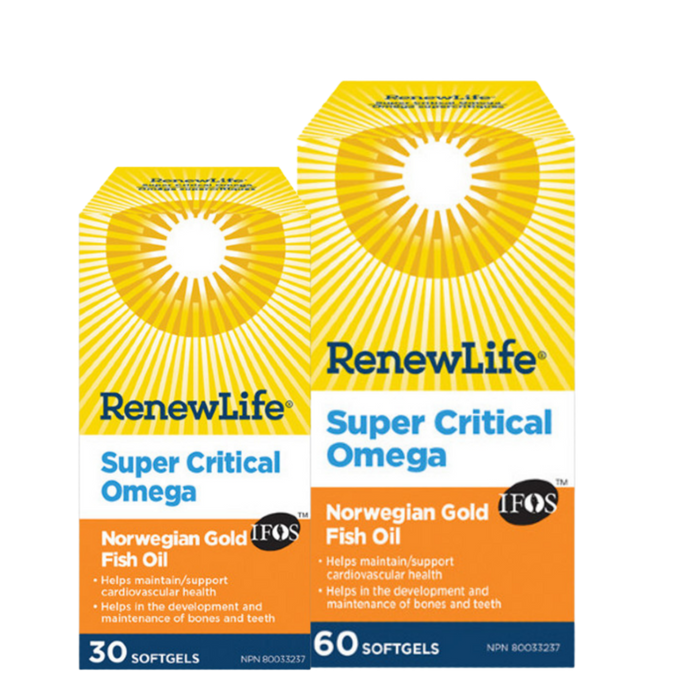 RenewLife Super Critical Omega - Norwegian Gold Fish Oil 30 softgels