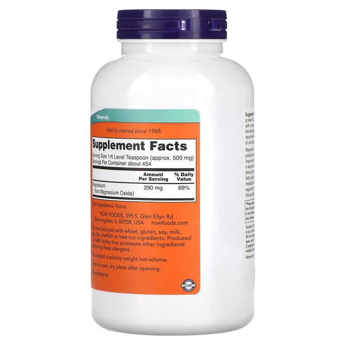 Now Magnesium Oxide Powder  227g