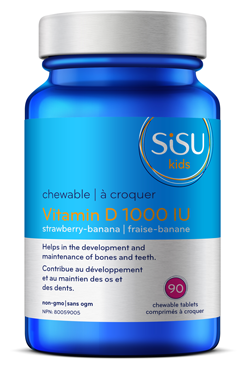 SISU Kids - Vitamin D3 1000IU (Strawberry Banana Flavour) 90 Chewables