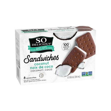 So Delicious Dairy Free Coconut Sandwich Bars (8) 8sandwiches
