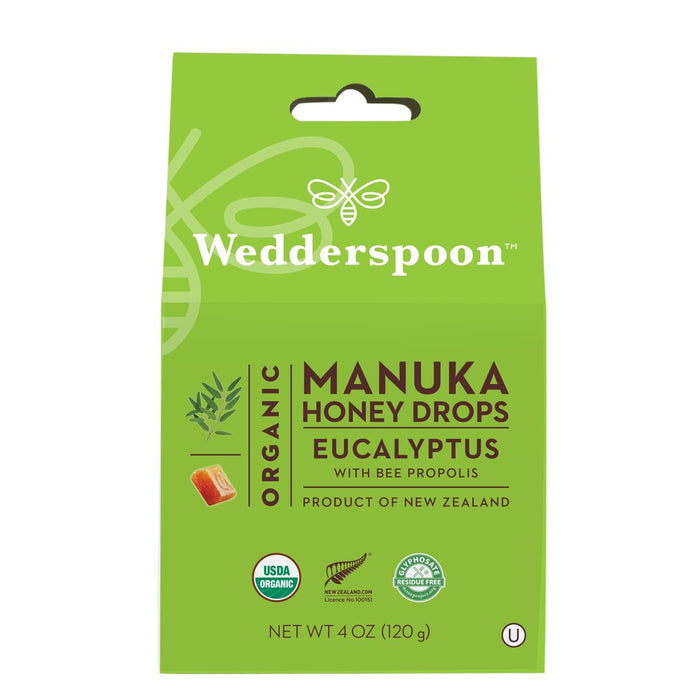 Wedderspoon Manuka Honey Drops - Eucalyptus 120g