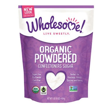 Wholesome Organic/Natural Sugars - Icing Sugar 454g