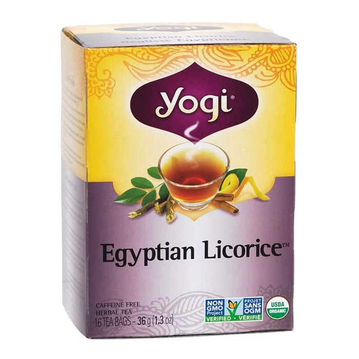 Egyptian Licorice Yogi Herbal Teas - Organic 16 Tea Bags