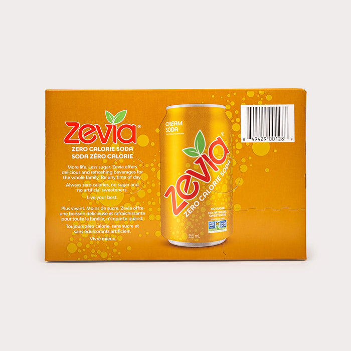 Zevia Zero Calorie Soda - Cream Soda 355ml