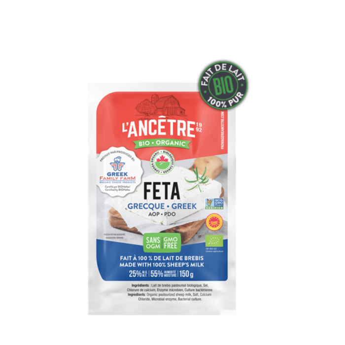 L'ancetre Organic Feta Cheese 150g
