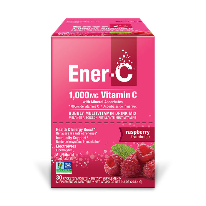 Ener-C Vitamin C 1000mg with Minerals Drink Mix (Rasberry Flavour) Sachet