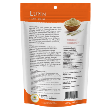 Ecoideas Organic Lupin Flour 400g