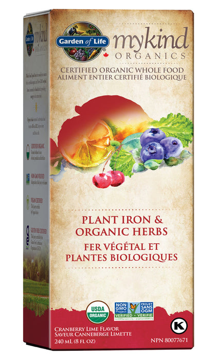 Garden of Life - Mykind Organics Plant Iron and Organic Herbs 240ml