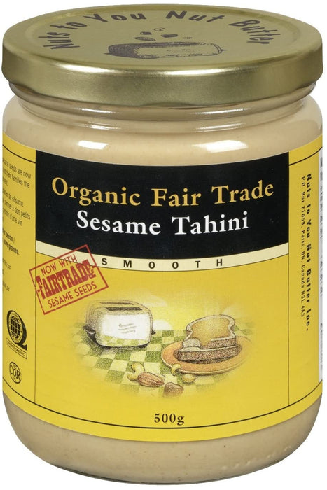 Nuts to You Nut Butter Organic Fair Trade Sesame Tahini - Smooth 250G