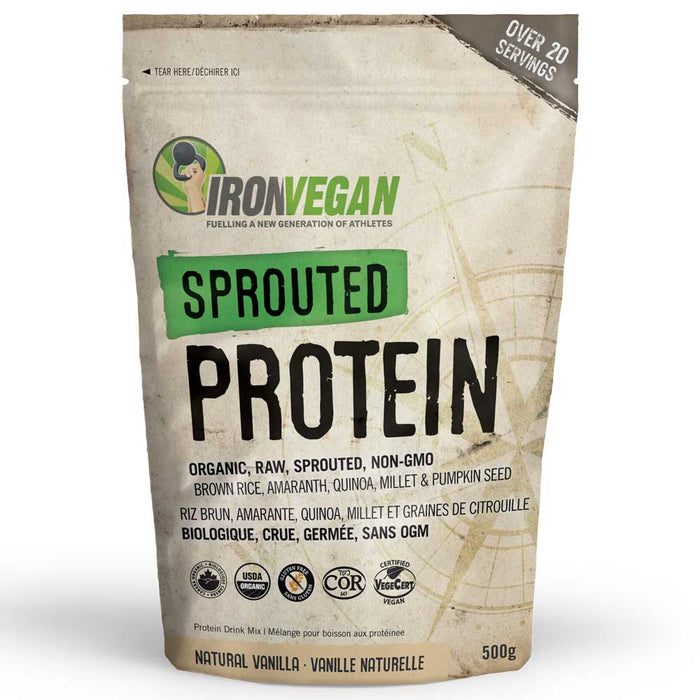 IronVegan Organic Sprouted Protein - Vanilla 500g