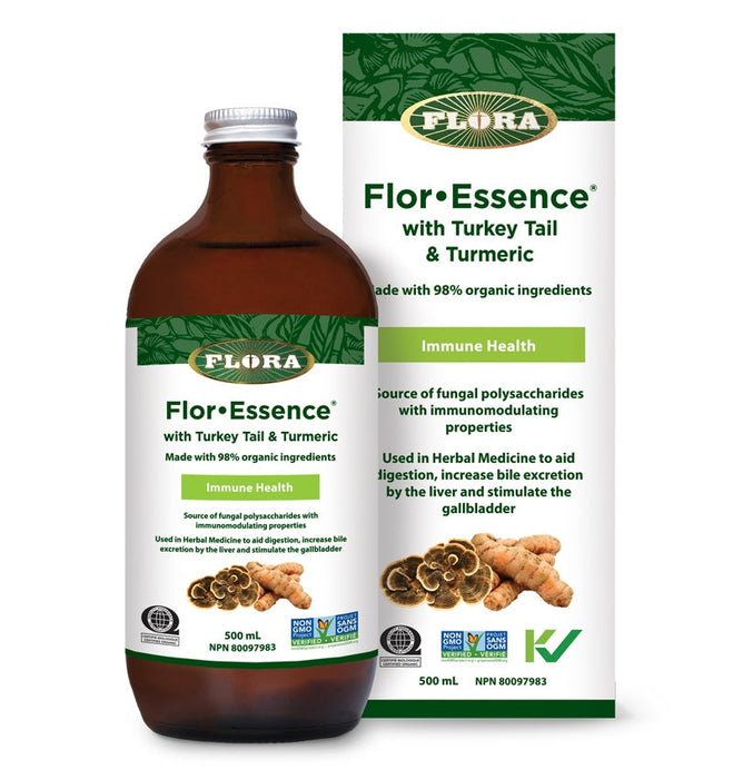 Flor-Essense with Turkey Tail & Turmeric - Immune Health 500ml