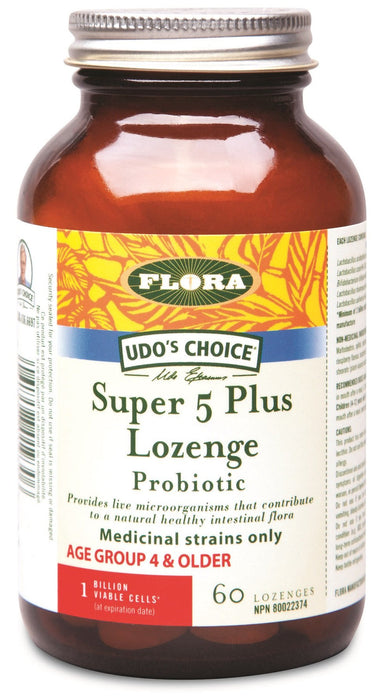 Flora Super 5 Probiotic Chewables (2Billion) 60 LOZENGE