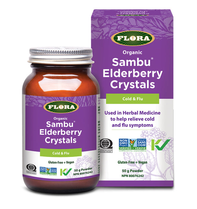 Flora - Elderberry Crystals for Cold & Flu 50G