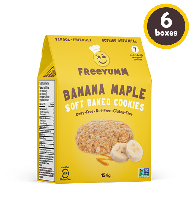 FreeYumm Banana Maple Soft Baked Cookies 154g