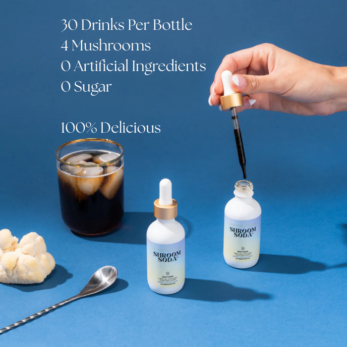 Ananda Elixirs Shroom Soda Root Beer – Functional Mushroom Beverage (60ml)