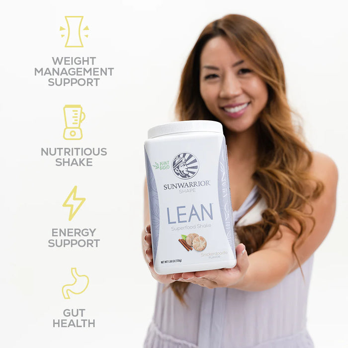 Sunwarrior Lean Plant-Based Superfood Shake Snickerdoodle Flavour 720g