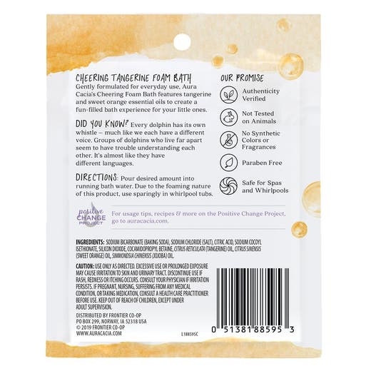 Aura Cacia Cheering Tangerine Foam Bath 70.9g