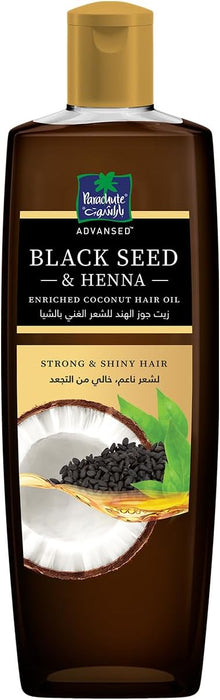 Parachute Coconut, Black Seed & Henna Hair Oil – Strength & Conditioning (300ml)