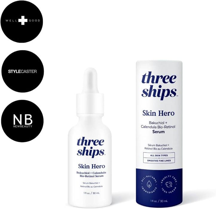 Three Ships Skin Hero Bakuchoil + Calendula Bio-Retinol Serum 30ml
