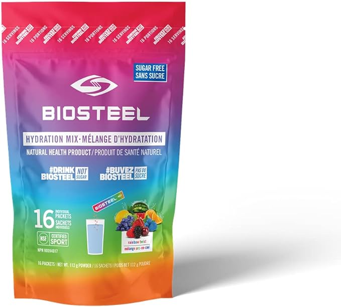 Biosteel Hydration Mix Rainbow Twist Flavour 16 x 7g packets 16x7g sachets