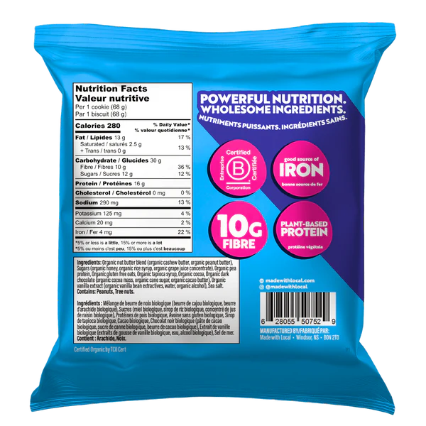Made with Local 16g Protein Cookie - Double Chocolate 68g
