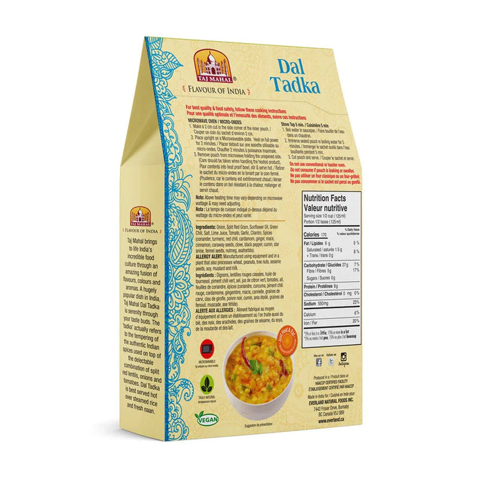 Taj Mahal Flavour of India; Dal Tadka (Split Red Lentil Stew with Onion and tomato) 285g