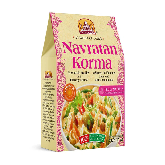 Taj Mahal Flavour of India; Navratan Korma (Vegetable Medley in a Creamy Sauce) 285g