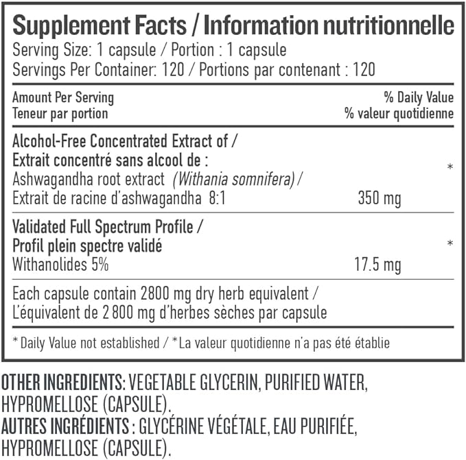 Botanica Ashwagandha Concentrated Liquid 120caps