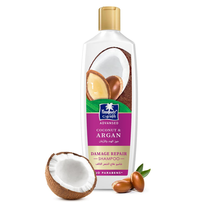 Parachute Coconut & Argan Shampoo – Smooth & Nourishing Hair Care (340ml)