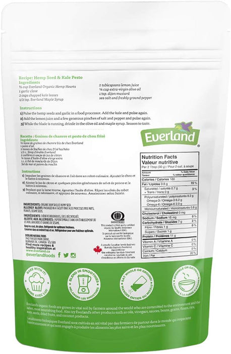 Everland Organic Hemp Hearts 227g