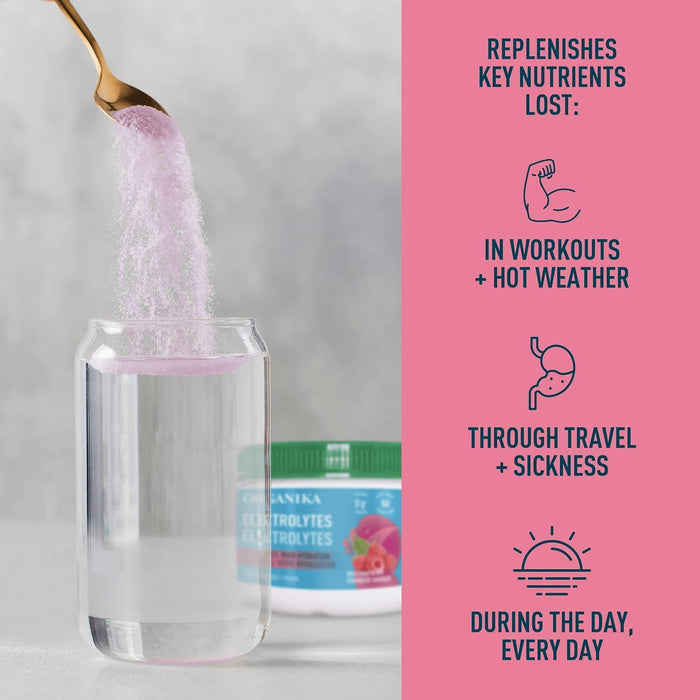 Organika Electrolytes Powder Wild Raspberry Flavour 210g