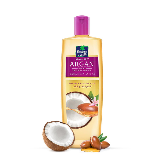 Parachute Coconut & Argan Hair Oil – Smooth & Nourishing Formula (300ml)