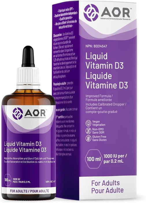AOR Vegan Vitamin D3 Liquid 100ml