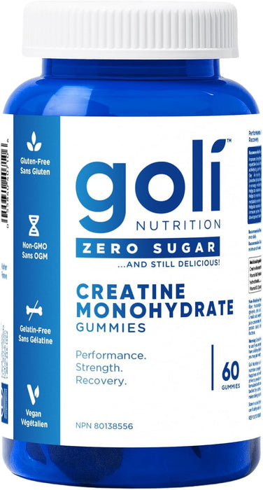 Goli Nutrition Creatine Monohydrate Gummies – Muscle Strength & Recovery (60 Gummies) 60gummies