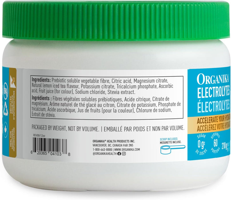 Organika Electrolytes Powder Ice Tea Flavour 210g