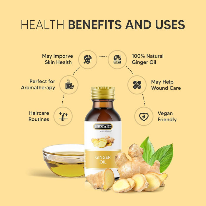Hemani Ginger Oil – Warming & Invigorating (30ml)
