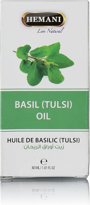 Hemani Basil (Tulsi) Oil – Aromatherapy & Wellness (30ml)