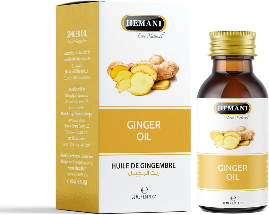 Hemani Ginger Oil – Warming & Invigorating (30ml)
