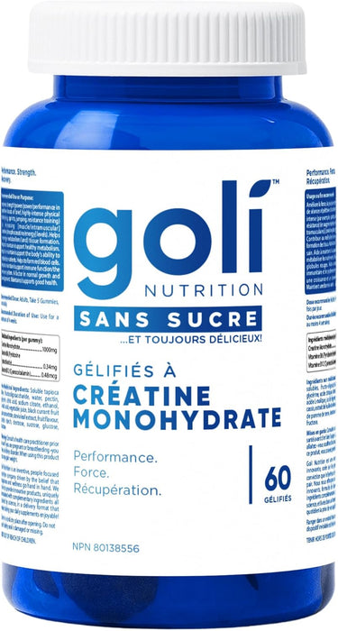Goli Nutrition Creatine Monohydrate Gummies – Muscle Strength & Recovery (60 Gummies) 60gummies