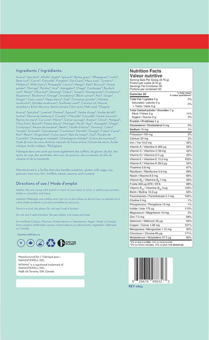 Niyama Goddess Greens & Superfoods - Detox & Energy Blend (293g)